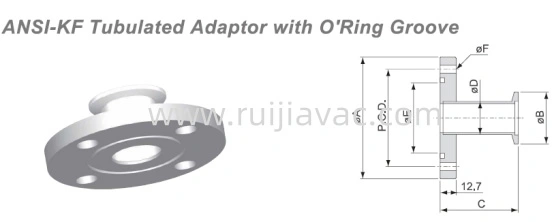 ansi-kf tubulated adaptor