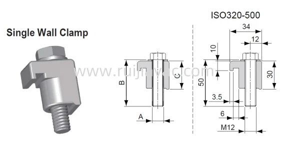 ISO 304.S.S Single Wall Clamp