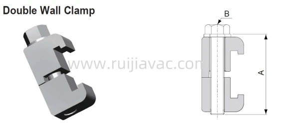 ISO Aluminium Double Wall Clamp