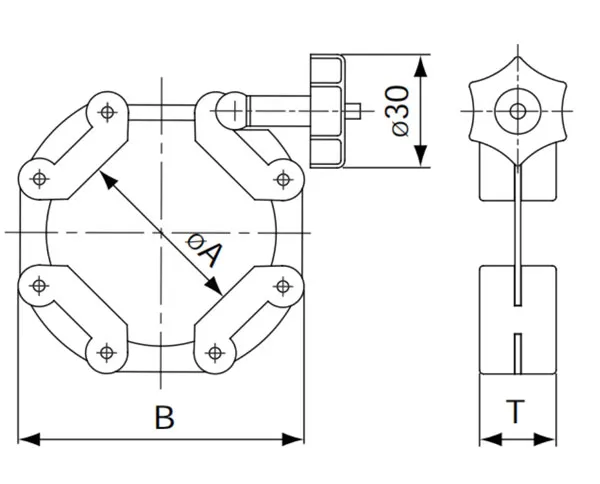 kf chain clamps kf16-kf63 Aluminium