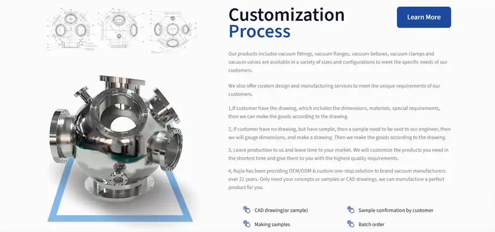 RUIJIA-vacuum-components-precision-manufacturing-process